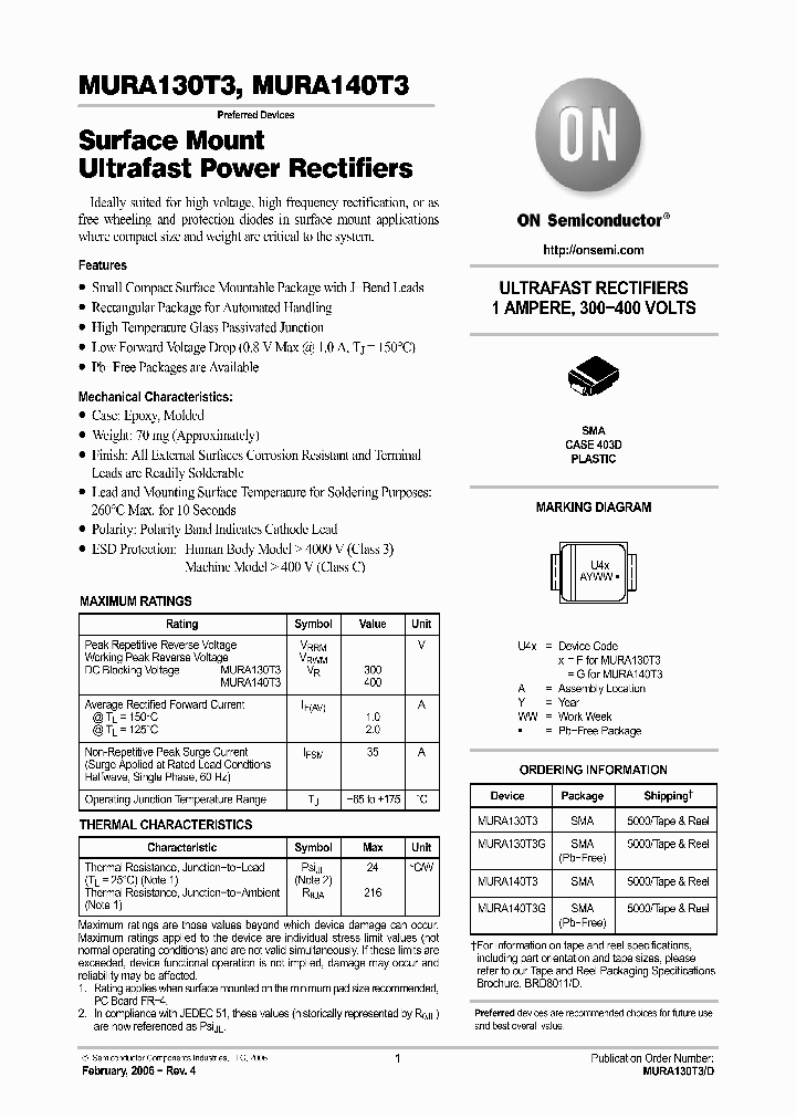 MURA130T3G_6972948.PDF Datasheet