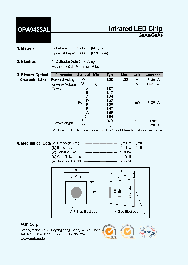 OPA9423AL_6975198.PDF Datasheet