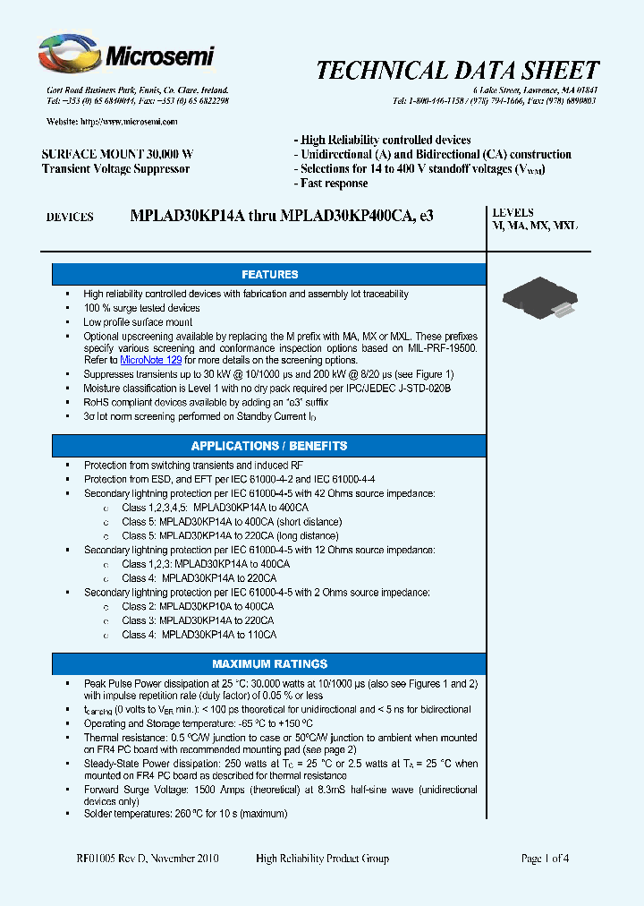 MAPLAD30KP33CATR_6977559.PDF Datasheet