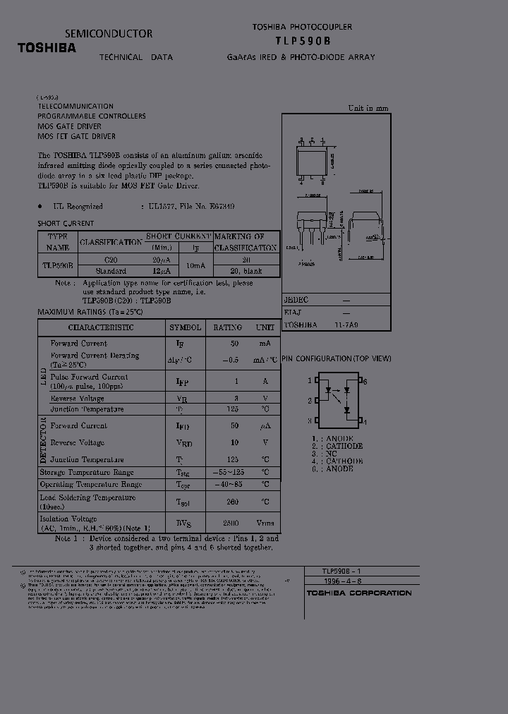 TLP590B_6980115.PDF Datasheet