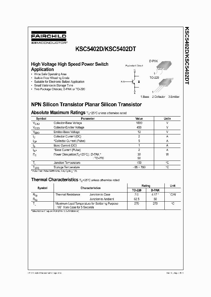 KSC5402DTF_6981704.PDF Datasheet