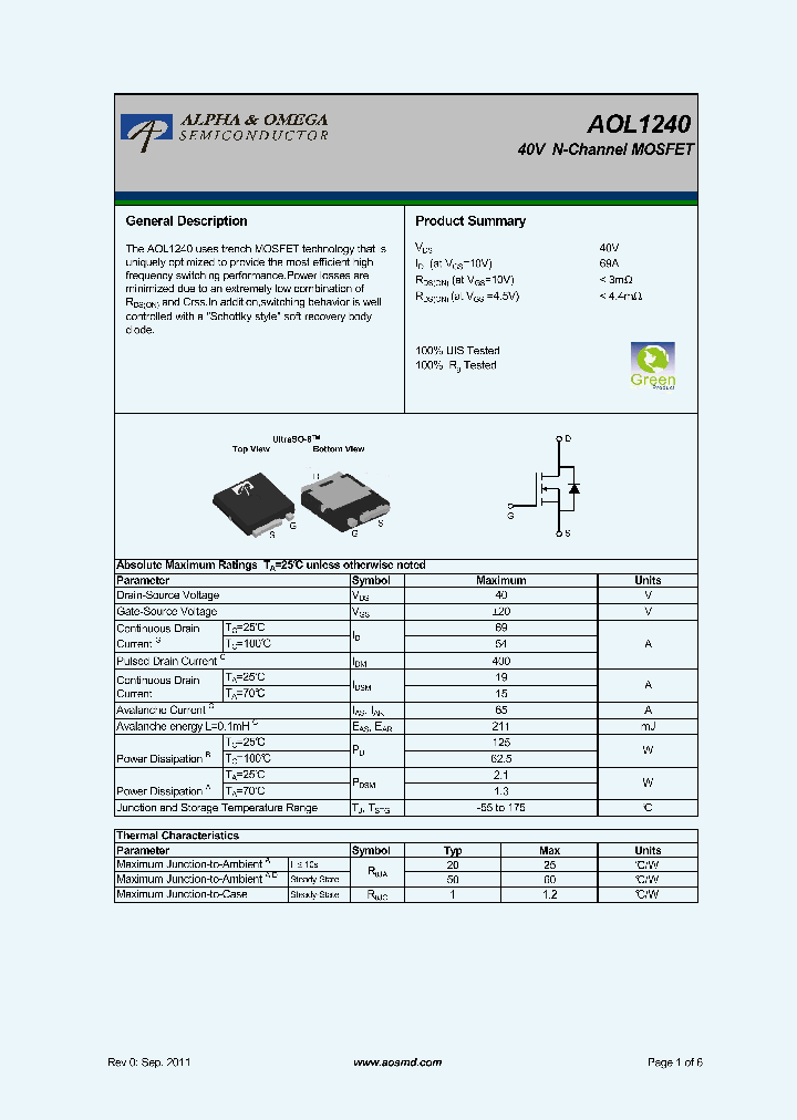 AOL1240_6986967.PDF Datasheet