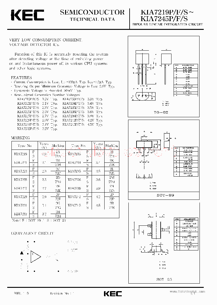 KIA7219F_6987935.PDF Datasheet