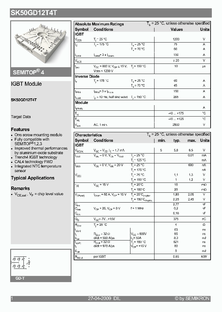 SEMIKRONINTERNATIONAL-SK50GD12T4T_6992478.PDF Datasheet