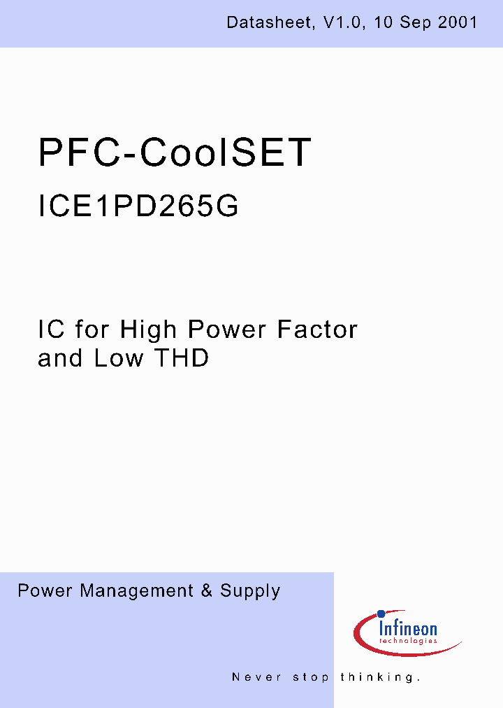 ICE1PD265G_6996656.PDF Datasheet