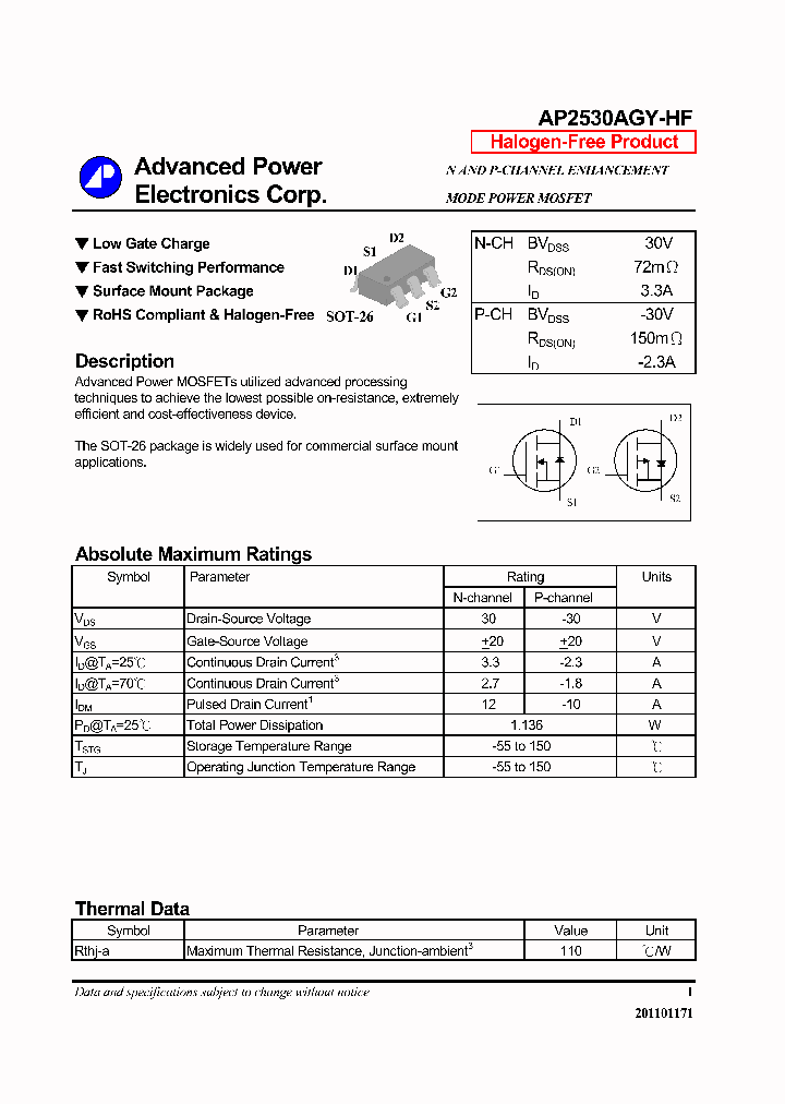 AP2530AGY-HF_7000960.PDF Datasheet