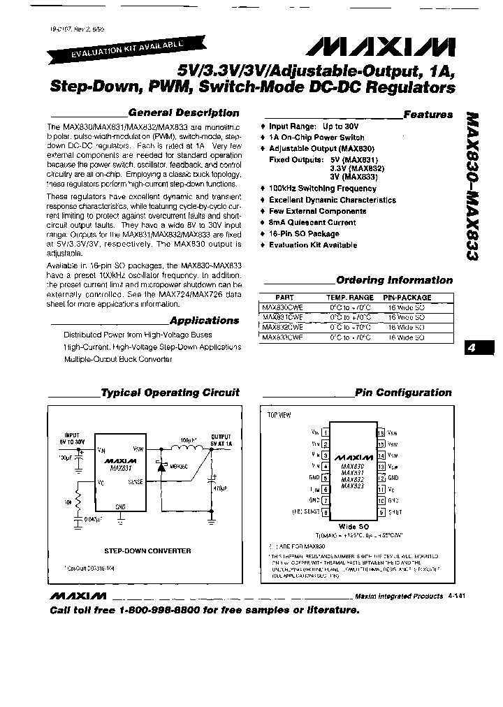 MAX831CWE-T_7004029.PDF Datasheet