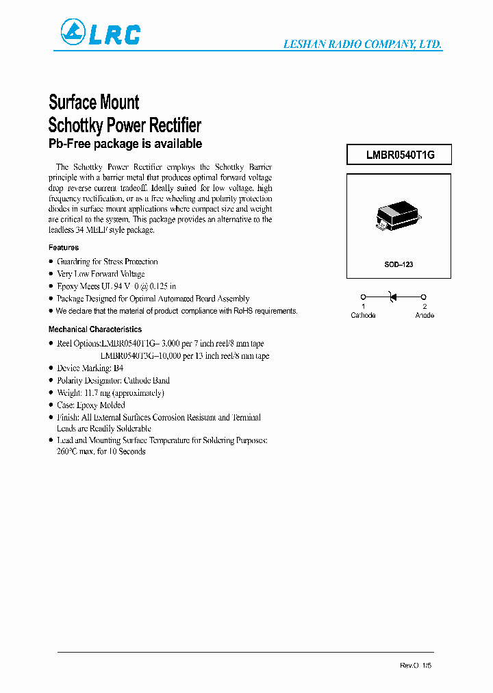 LMBR0540T1G_7010606.PDF Datasheet