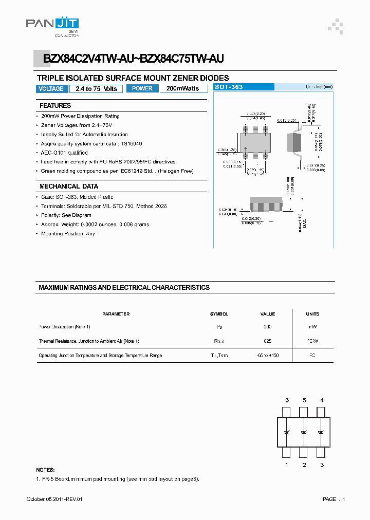 BZX84C2V4TW-AU_7016661.PDF Datasheet