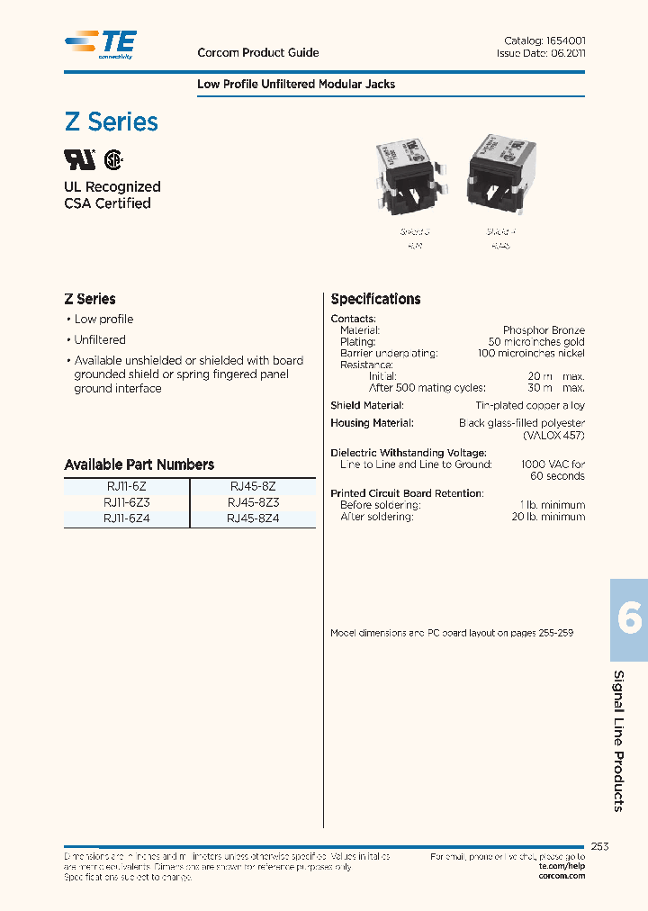 RJ45-8Z4_7023016.PDF Datasheet
