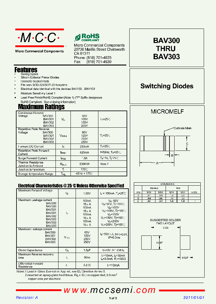 BAV300_7031551.PDF Datasheet