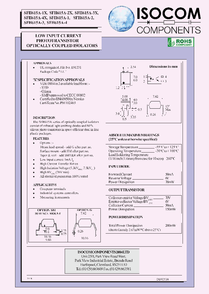 SFH615A-2X_7028323.PDF Datasheet