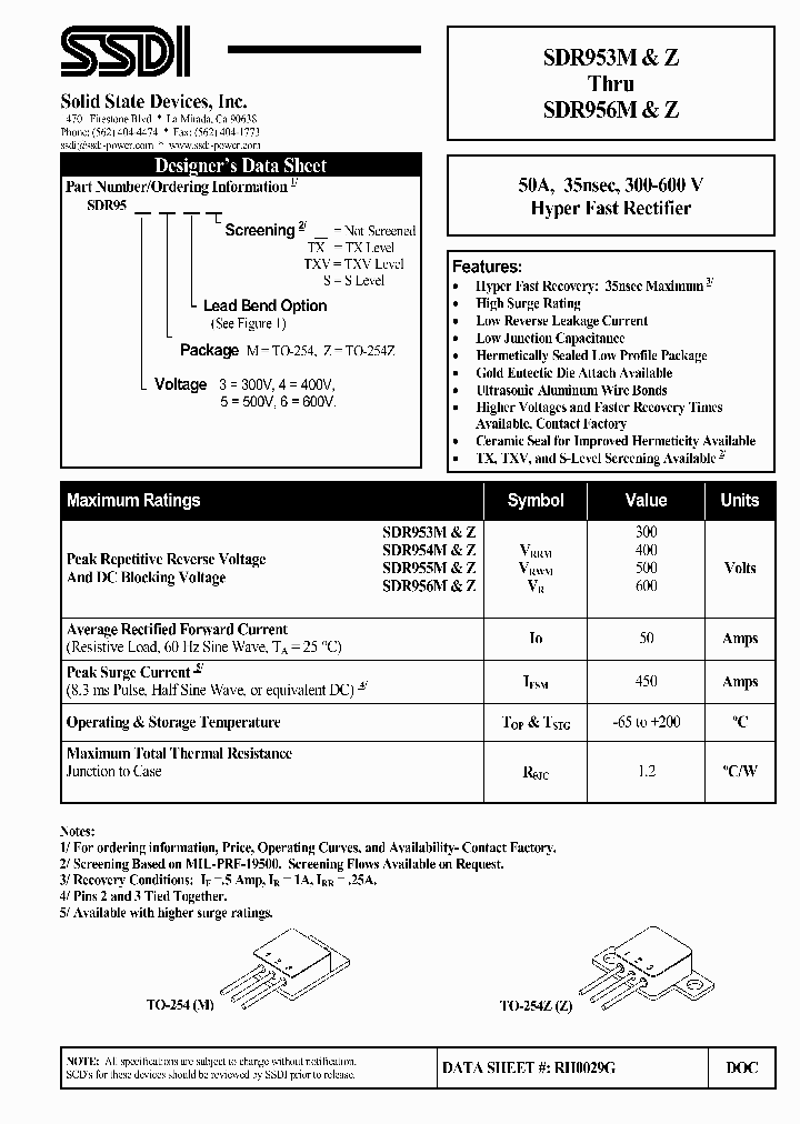 SDR954MDBS_7041247.PDF Datasheet