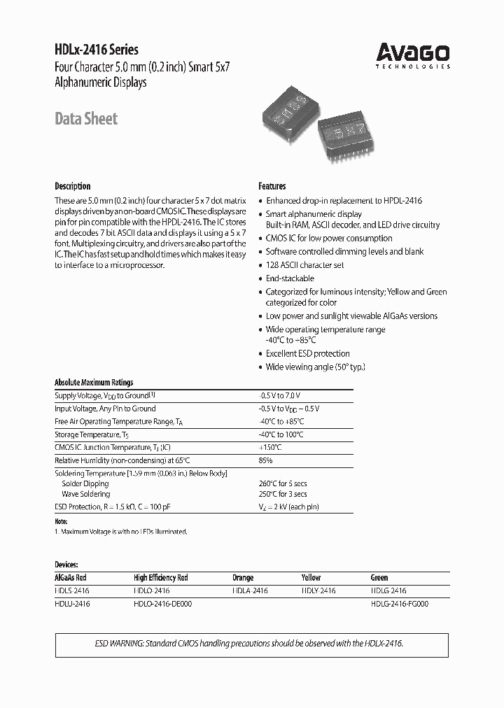 HDLO-2416_7087094.PDF Datasheet