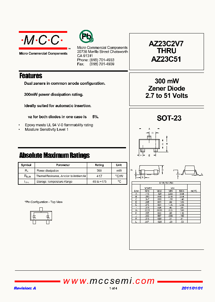 AZ23C11-TP_7070039.PDF Datasheet