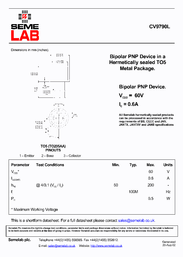 CV9790L_7100021.PDF Datasheet