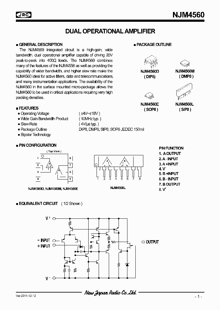 NJM4560E_7104102.PDF Datasheet