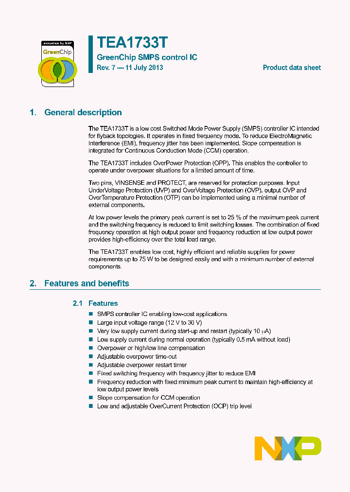 TEA1733T1307_7140756.PDF Datasheet