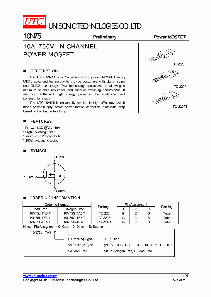 10N75L-TF1-T_7143969.PDF Datasheet