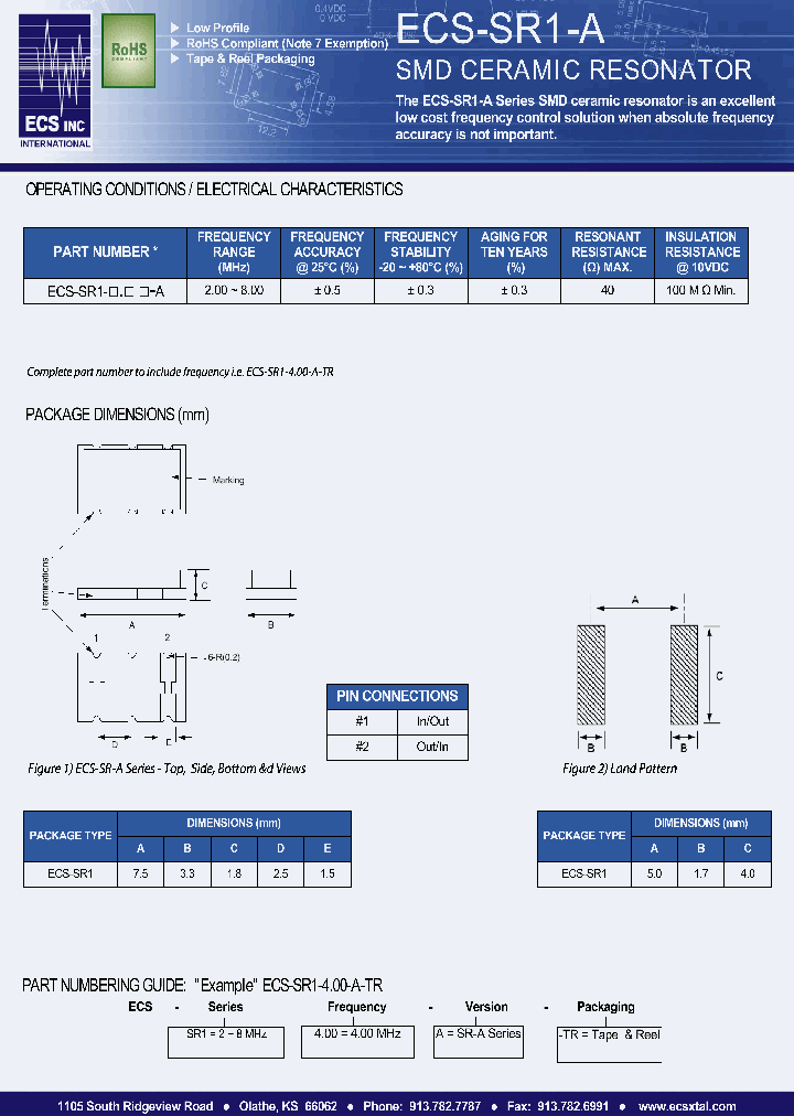 ECS-SR1-400-A-TR_7140039.PDF Datasheet