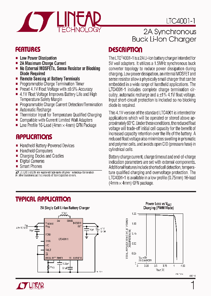 LTC4001-1EUFPBF_7154752.PDF Datasheet