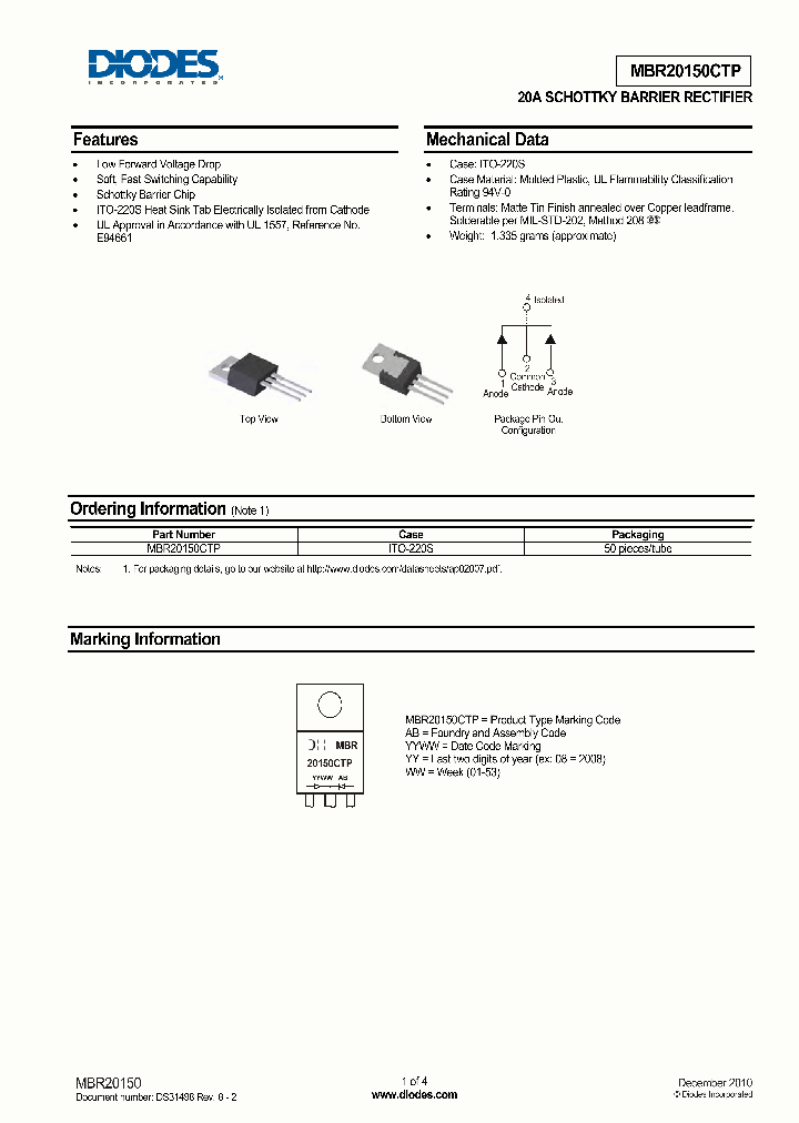 MBR20150CTP_7170456.PDF Datasheet