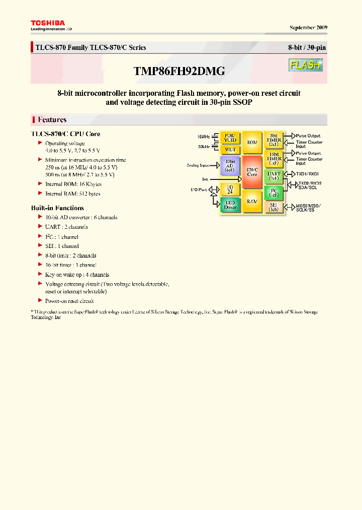 TMP86FH92DMG_7171440.PDF Datasheet