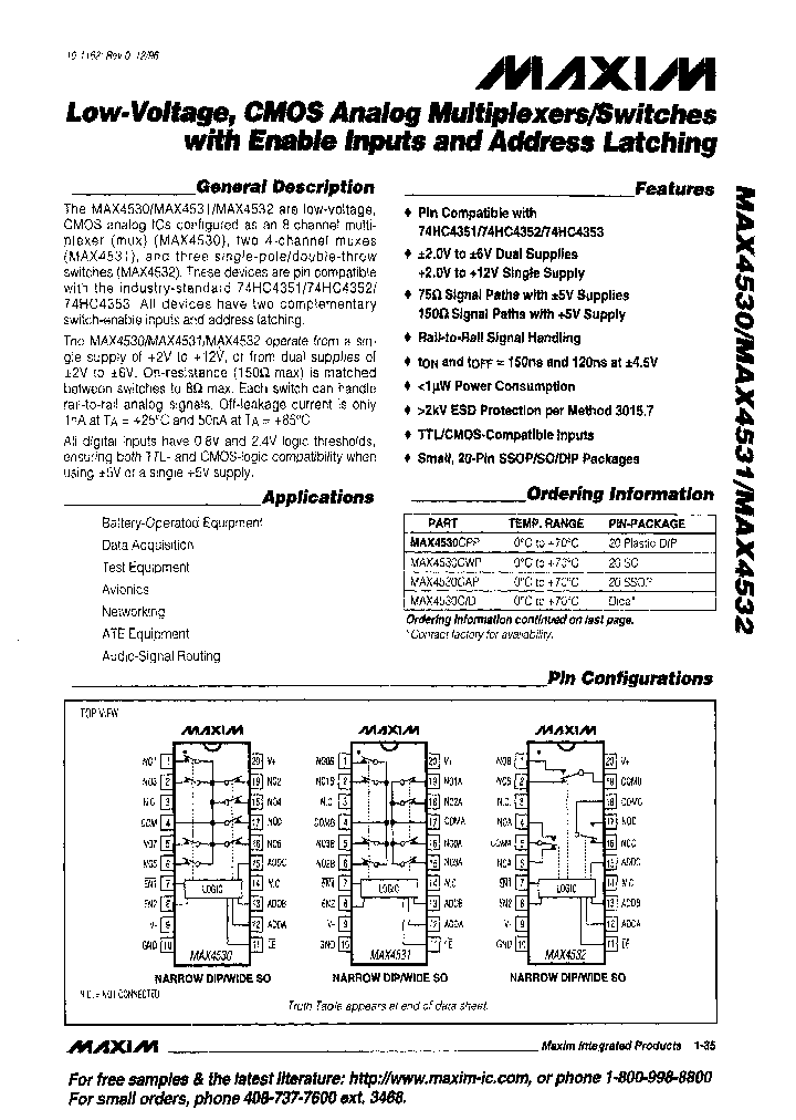 MAX4532CAP-T_7180394.PDF Datasheet