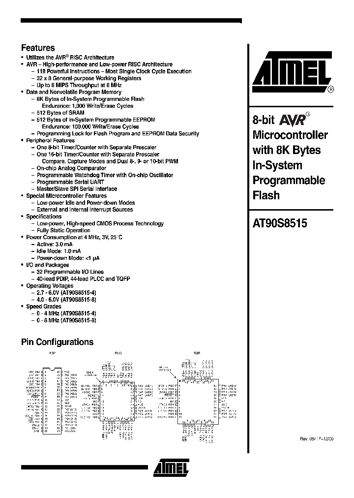 AT90S8515A-4AC_7206989.PDF Datasheet