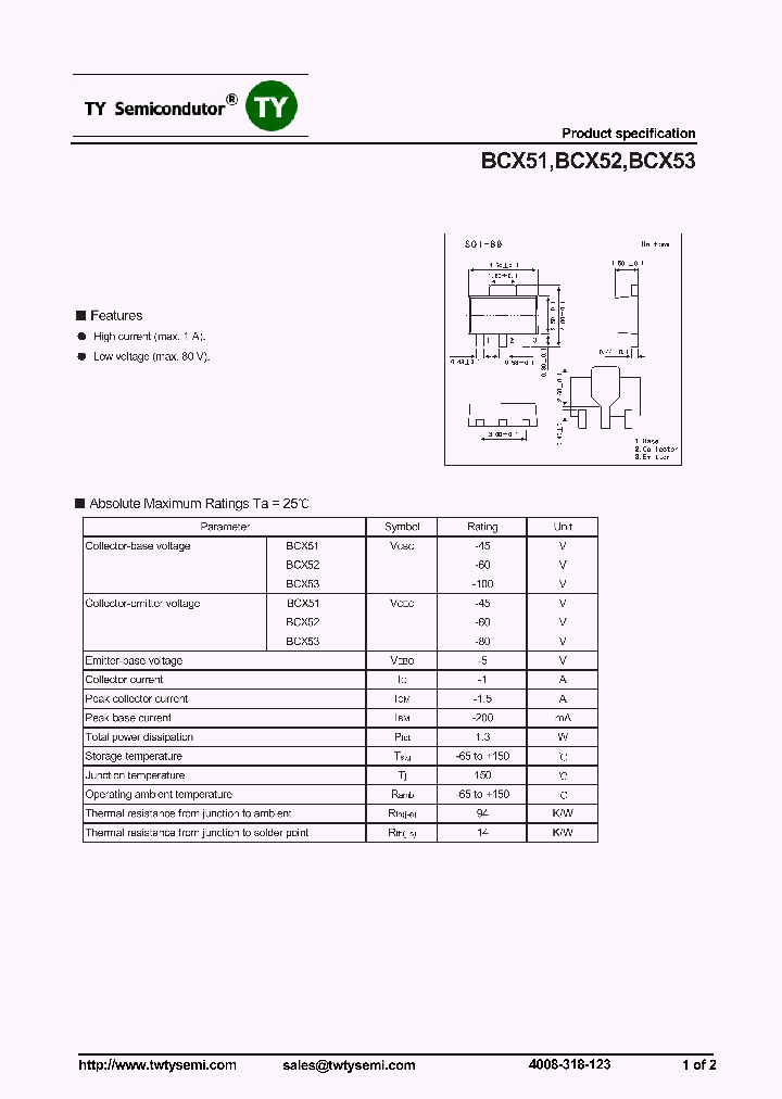 BCX52-10_7215200.PDF Datasheet