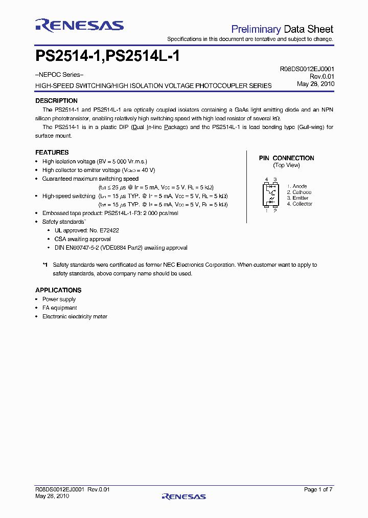 PS2514L-1Y-V-F3-A_7215536.PDF Datasheet