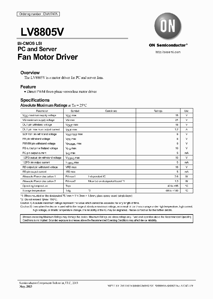 LV8805V_7220017.PDF Datasheet