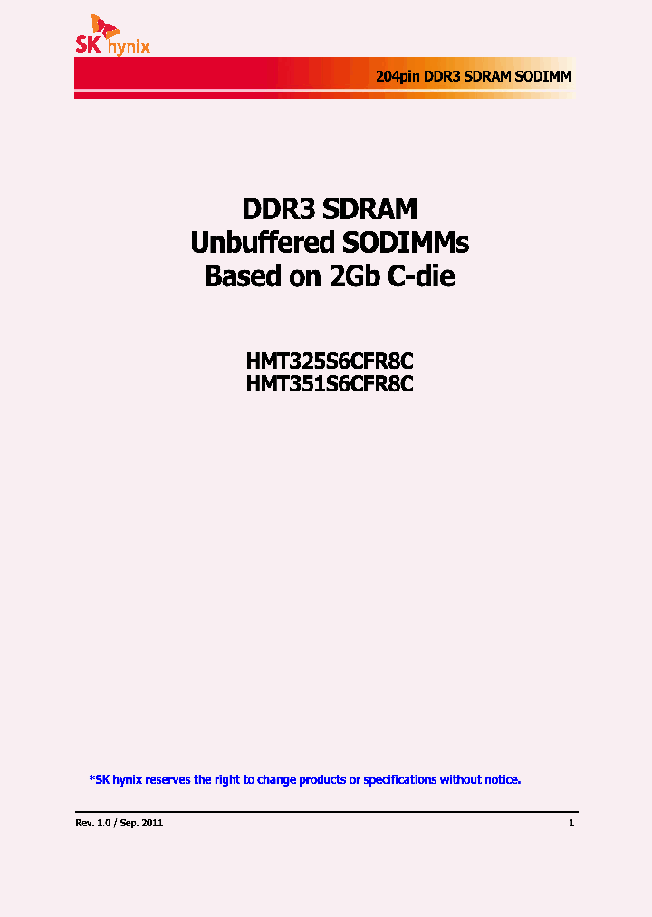 HMT351S6CFR8C-G7_7224170.PDF Datasheet