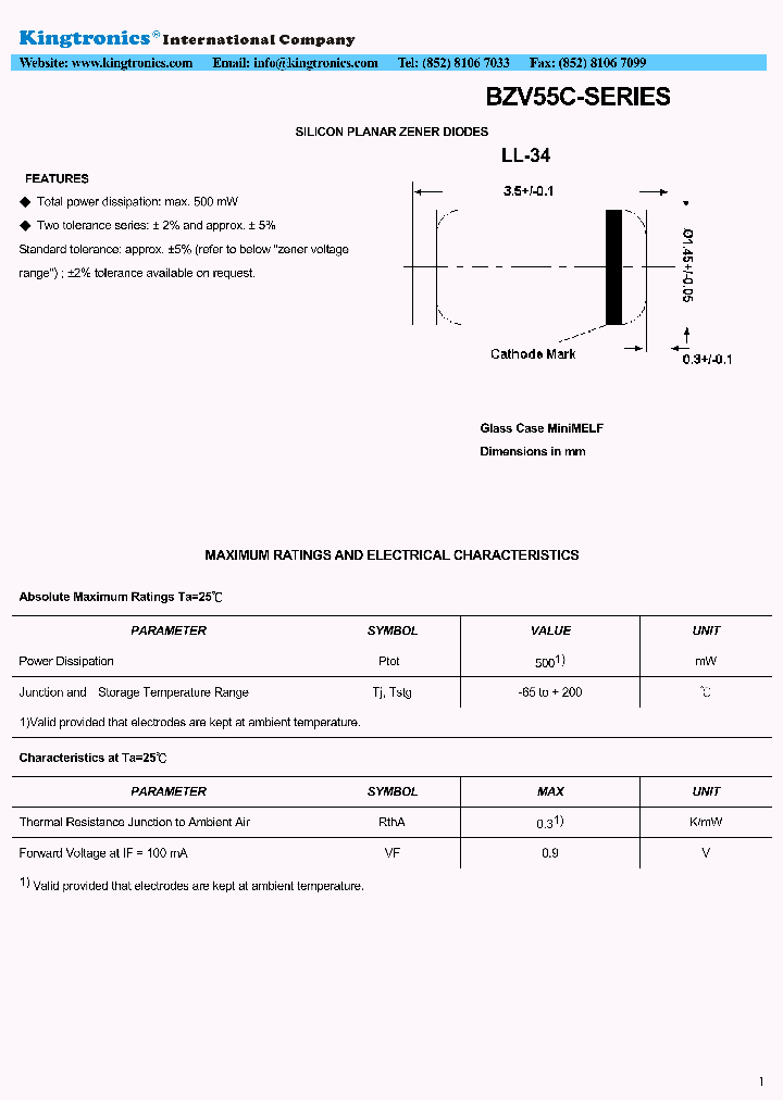 BZV55C16_7227989.PDF Datasheet