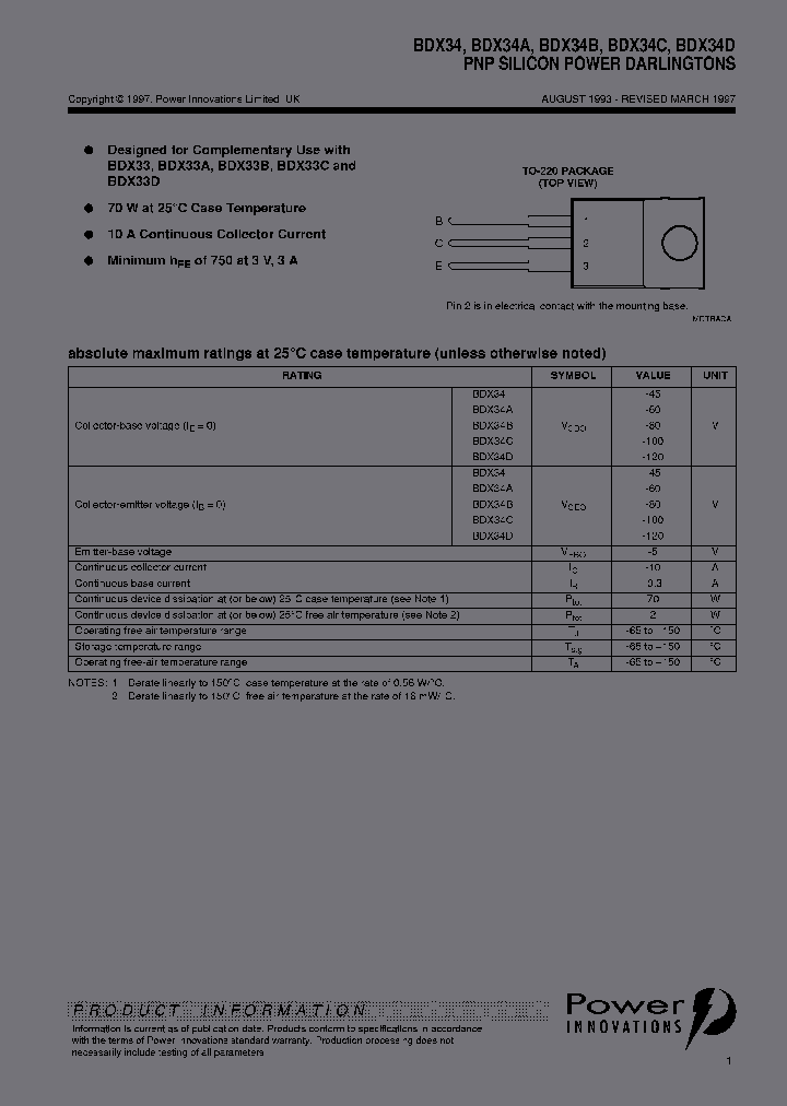 BDX34_7235470.PDF Datasheet