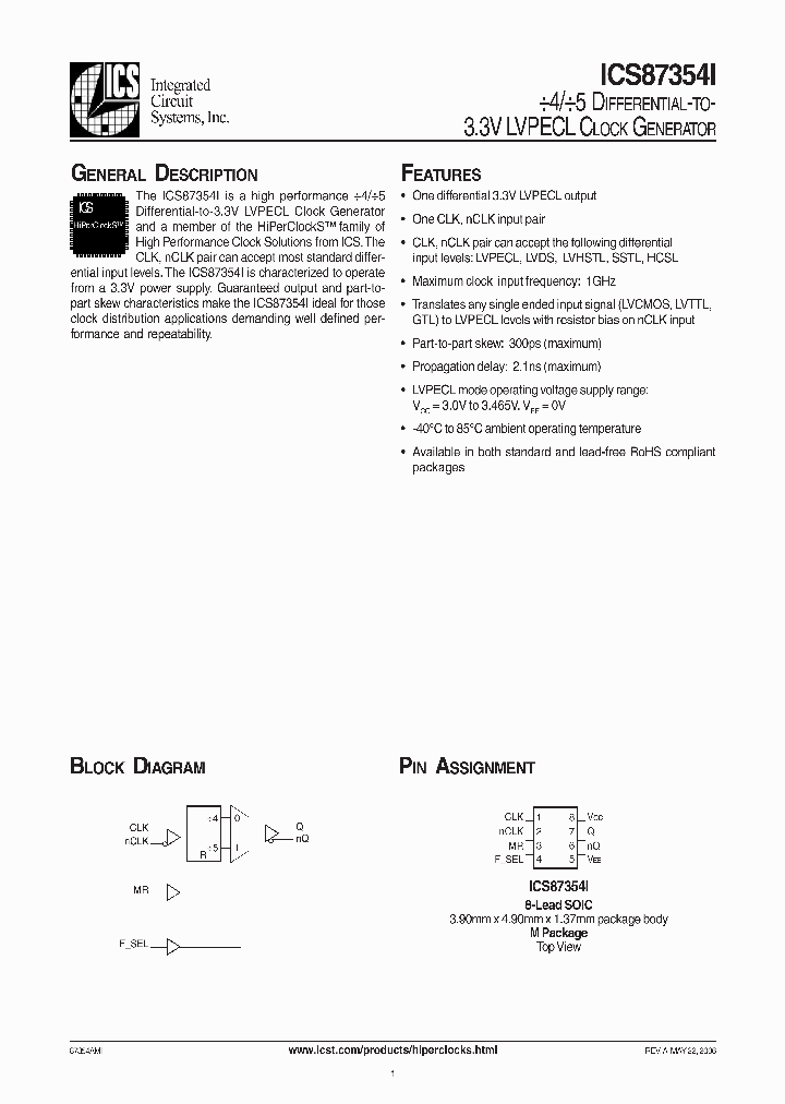 ICS87354AMIT_7239605.PDF Datasheet