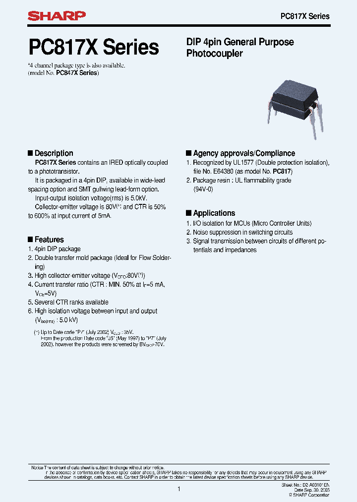 PC817X0_7248498.PDF Datasheet