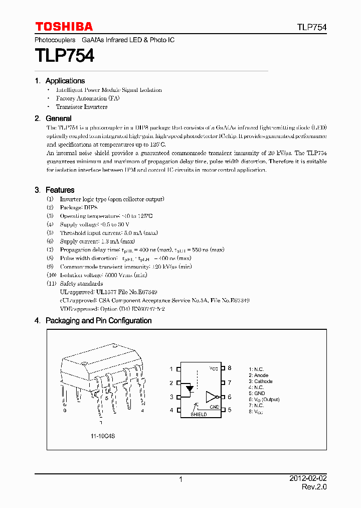 TLP754_7253822.PDF Datasheet