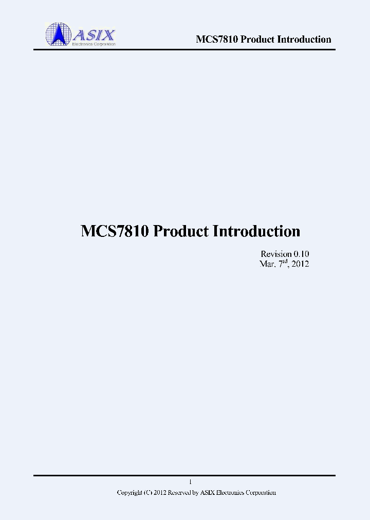 MCS7810_7257815.PDF Datasheet
