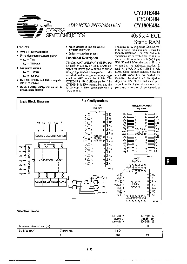 CY10E484-7KC_7266086.PDF Datasheet