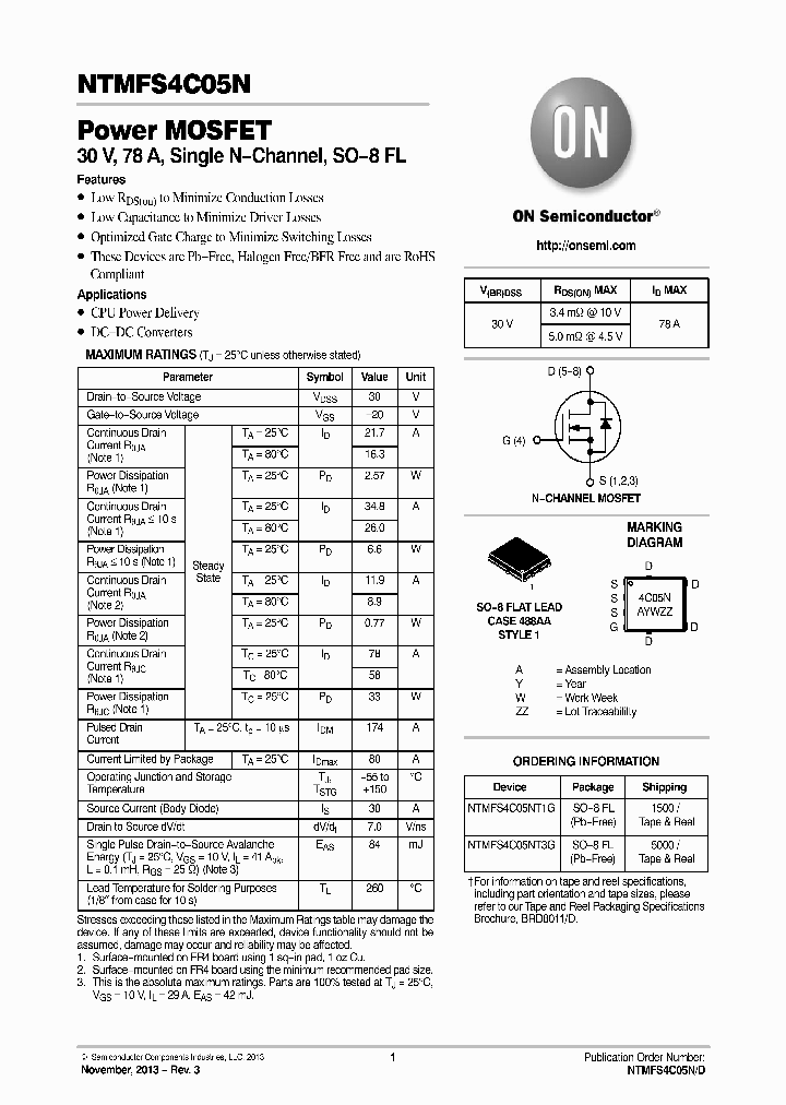 NTMFS4C05NT1G_7277574.PDF Datasheet