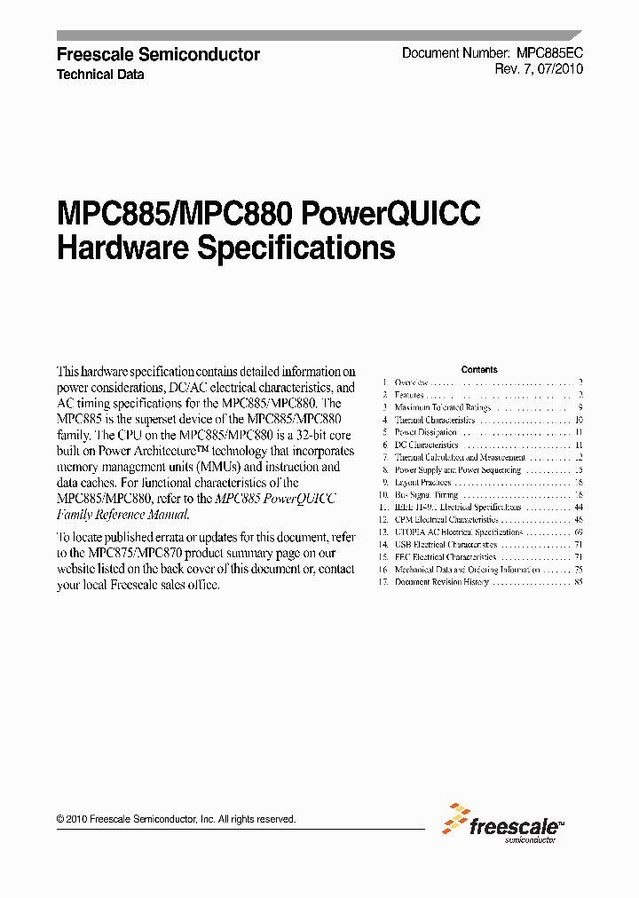 KMPC880CZP133_7288234.PDF Datasheet