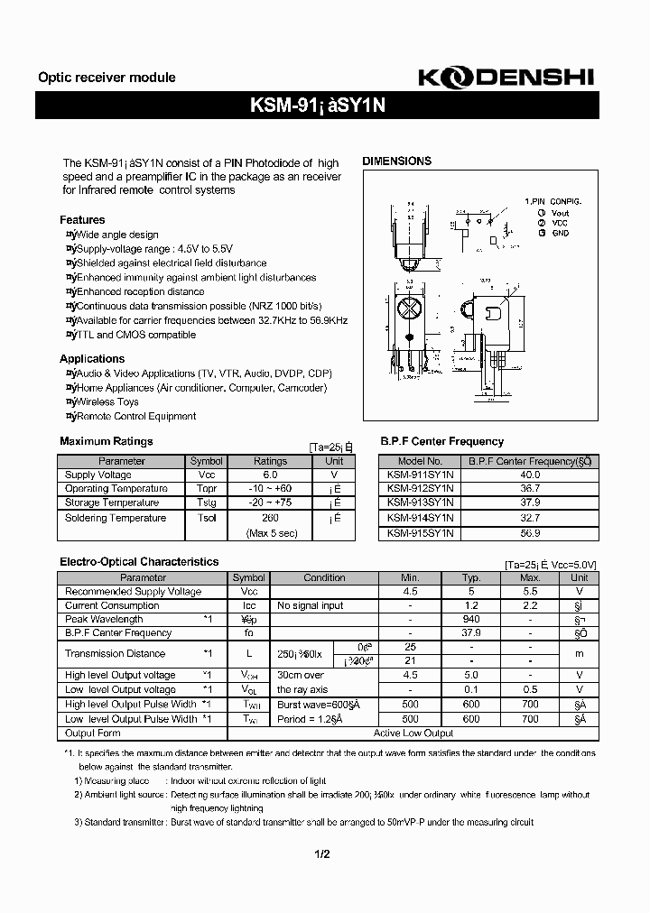 KSM-914SY1N_7292474.PDF Datasheet