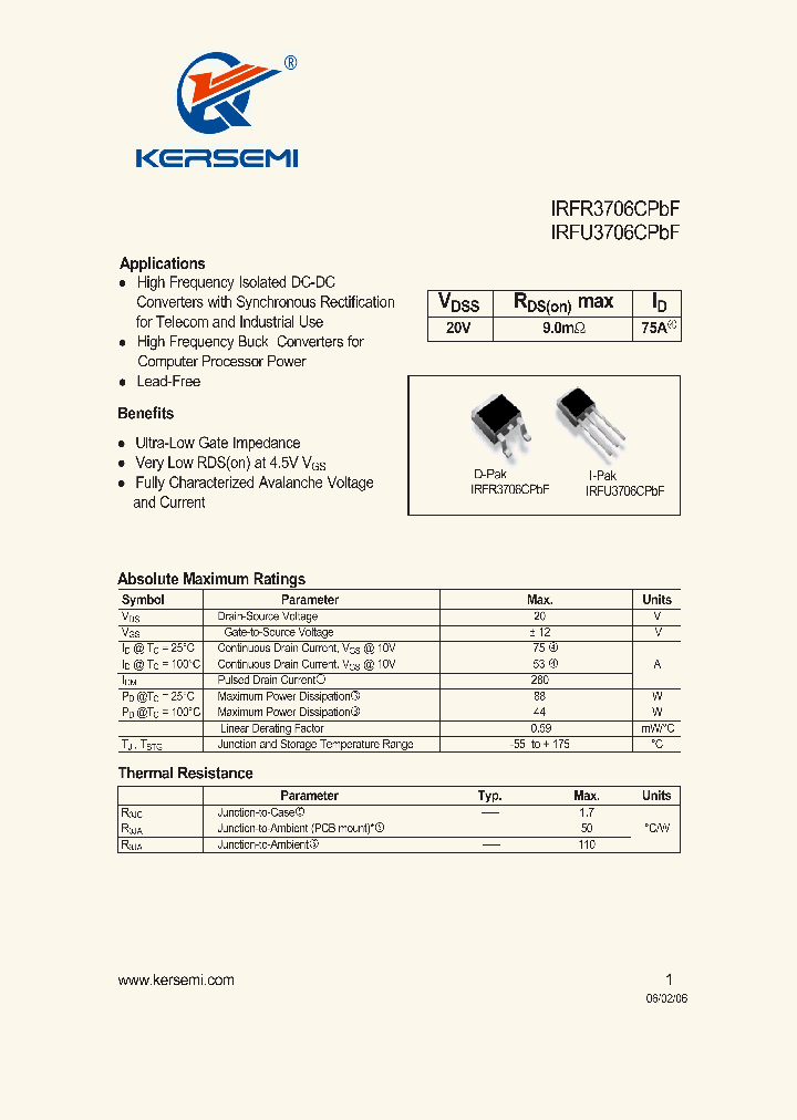 IRFR3706CPBF_7311079.PDF Datasheet