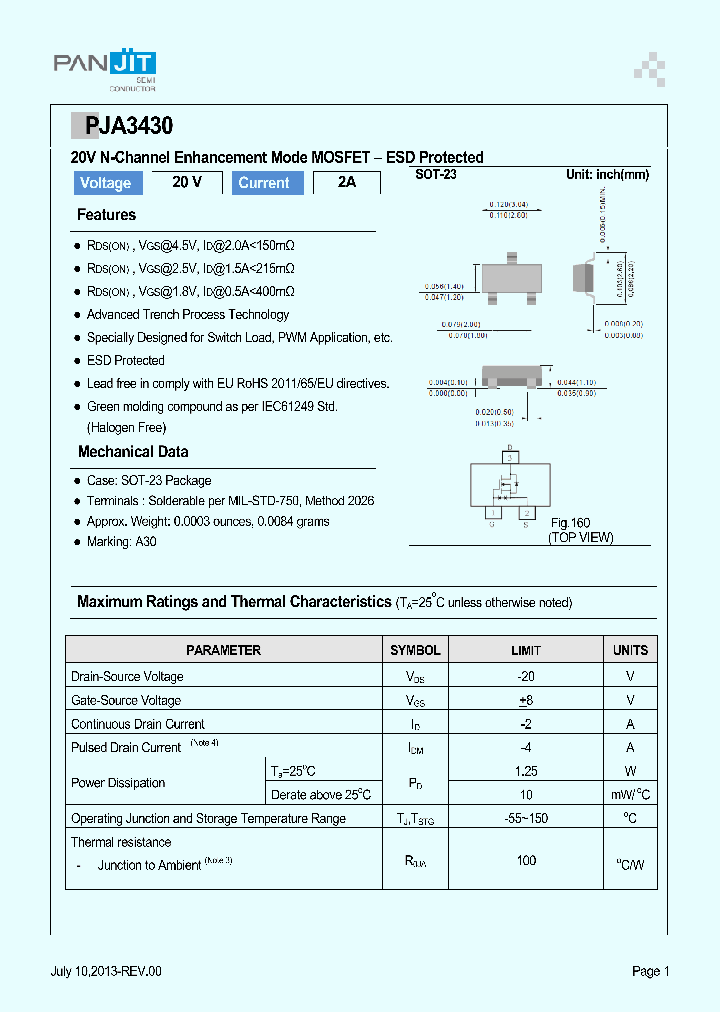 PJA3430_7311430.PDF Datasheet