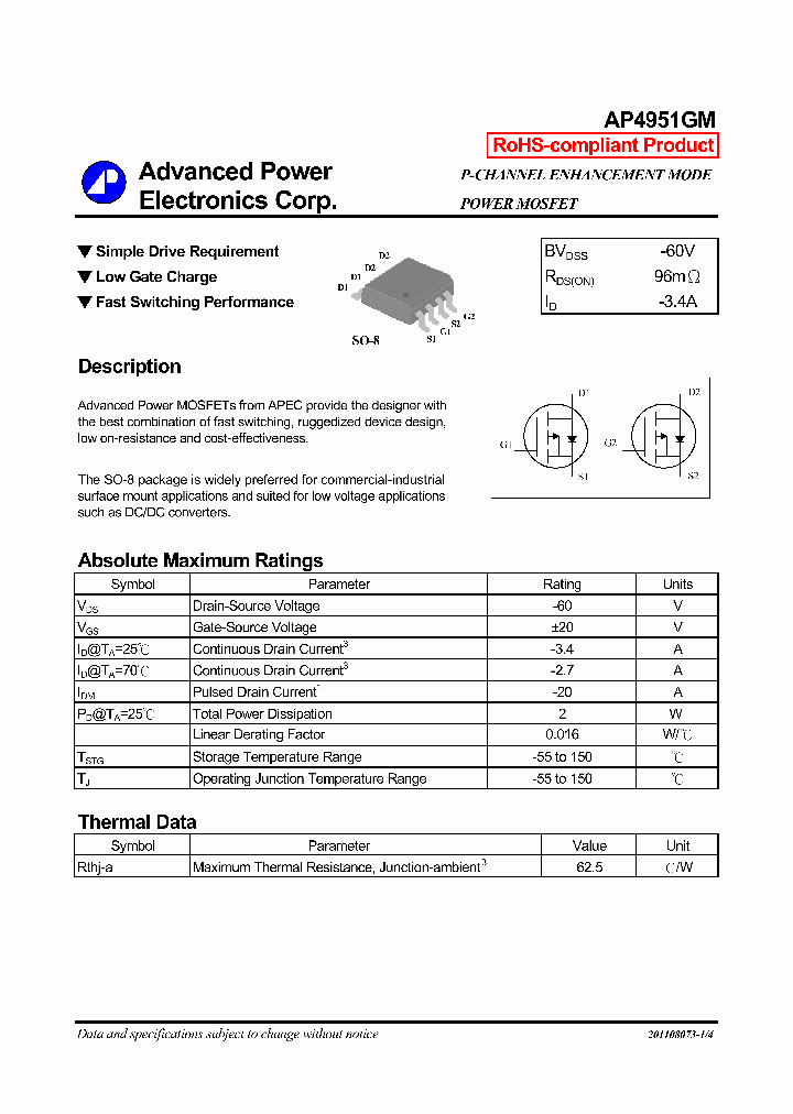 AP4951GM_7313533.PDF Datasheet