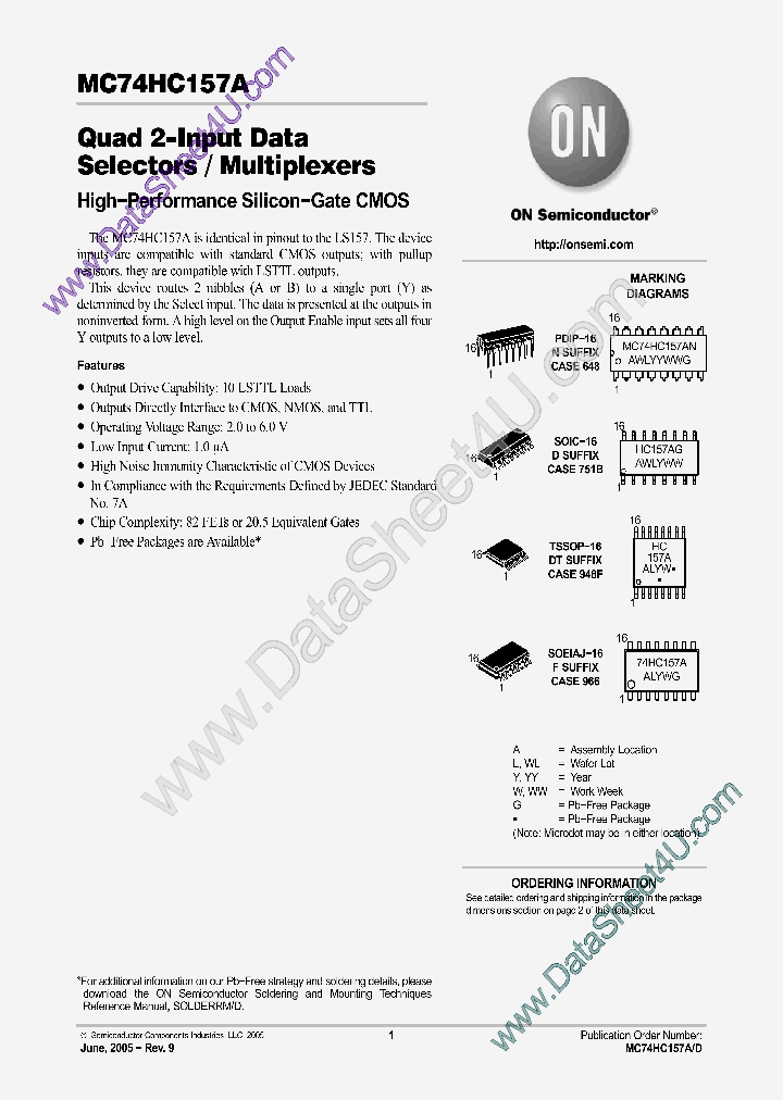 MC74HC157A_7316774.PDF Datasheet