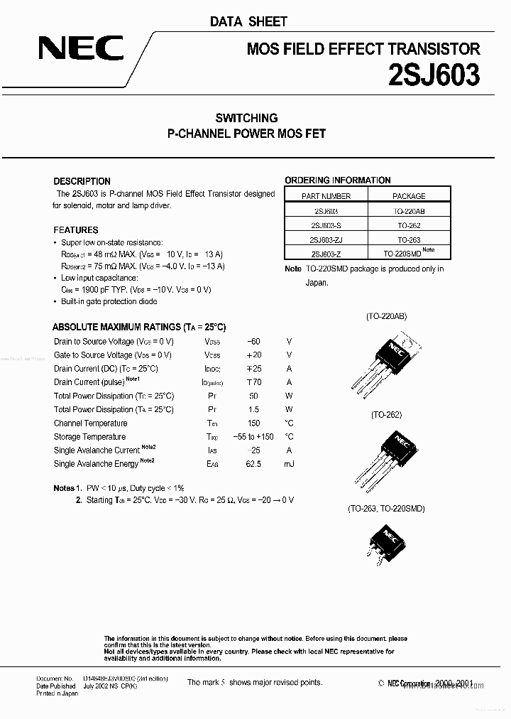 J603_7322379.PDF Datasheet