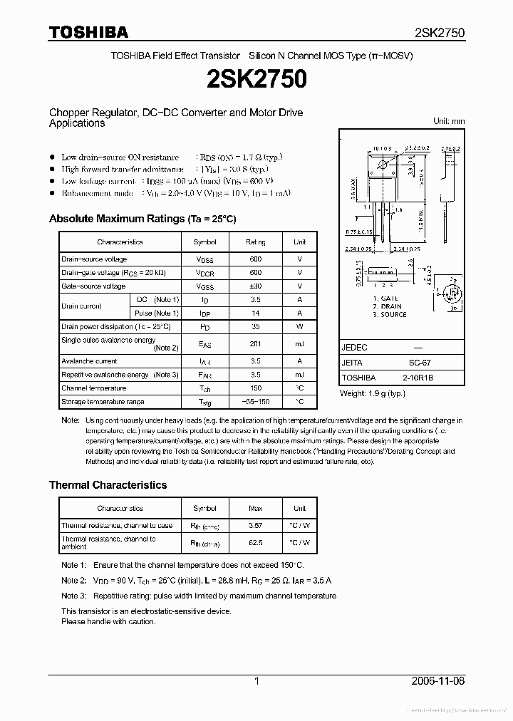 K2750_7324579.PDF Datasheet