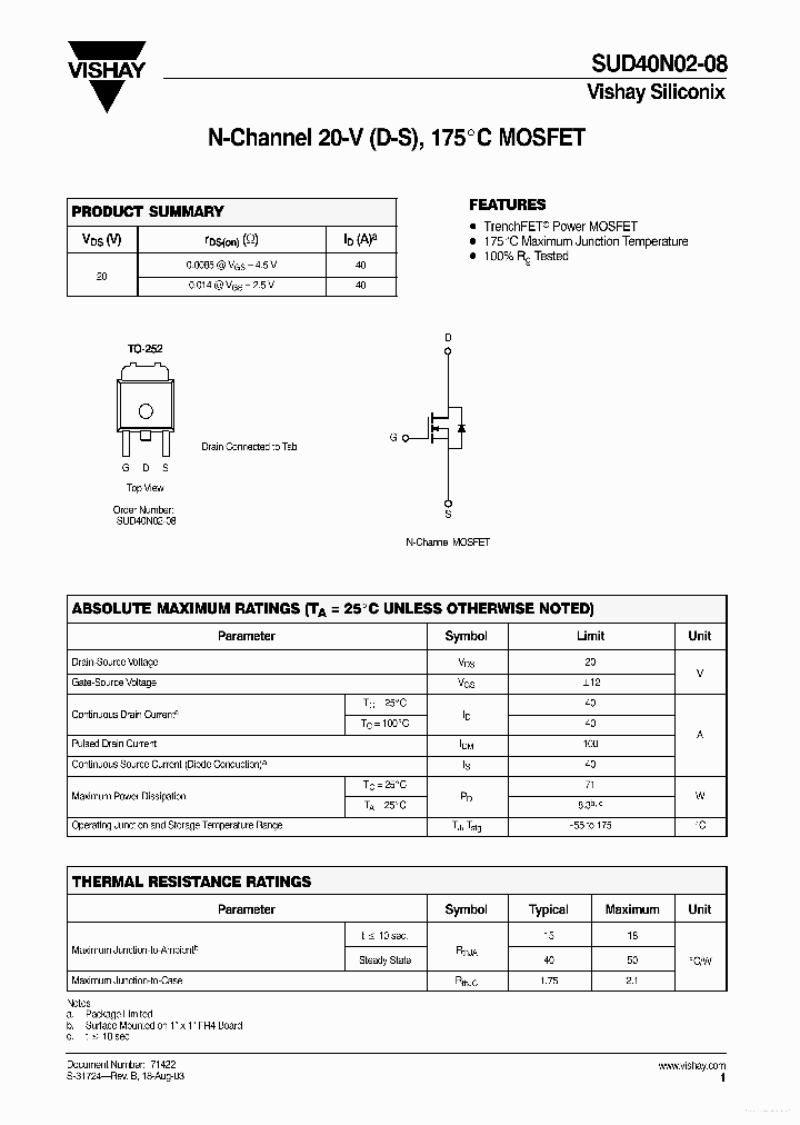 SUD40N02-08_7325229.PDF Datasheet